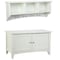 Alaterre Furniture Shaker Cottage Storage Coat Hook with Cabinet Bench Set, Ivory ASCA0405IV - alternate 2